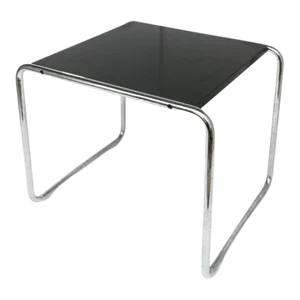 Marcel Breuer Black Laccio End Table Knoll Studio Bauhaus