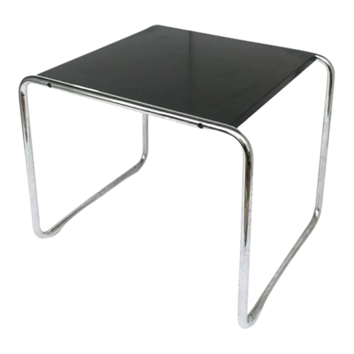 Marcel Breuer Black Laccio Side End Table Knoll Studio