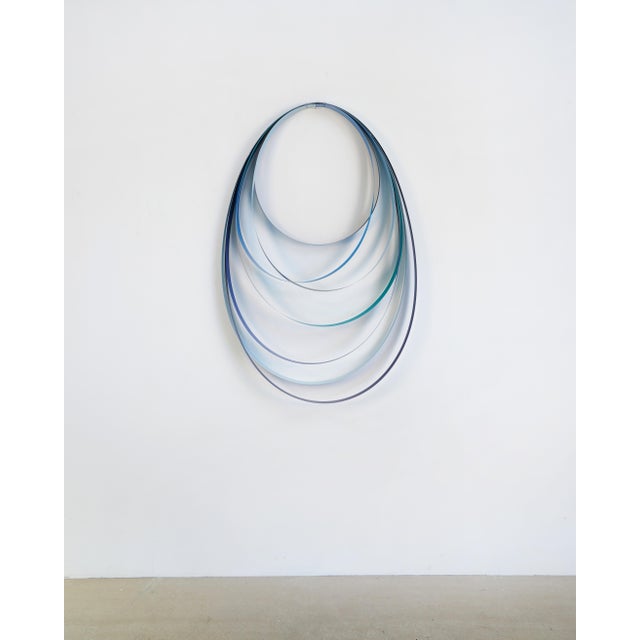Contemporary Abstract Steel and Spray Paint "Ode Iii" by Tom Henderson For Sale - Image 4 of 6