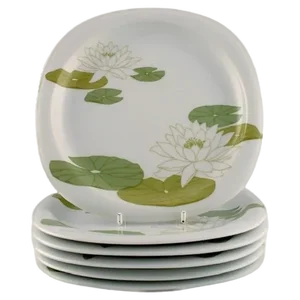 Porcelain Lunch Plates by Timo Sarpaneva for Rosenthal, Finland, Set of 6