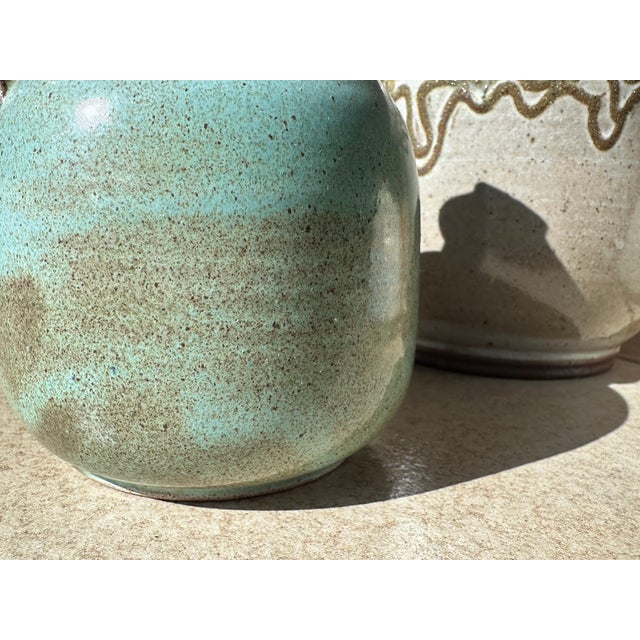 Studio Ceramics Glaze Art Vessels by Elly Kuch, Fredelsloh, Germany, 1970s, Set of 3 For Sale - Image 12 of 18