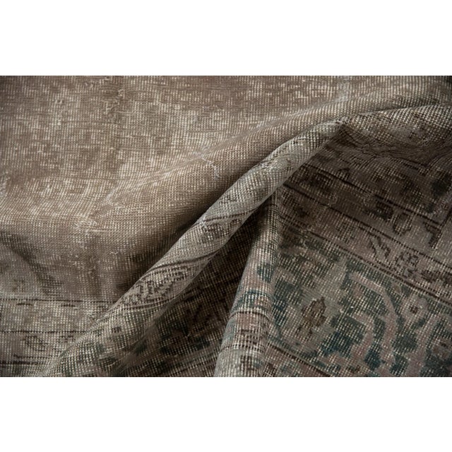 Vintage Distressed Overdyed Oushak Rug - 7'8" X 10'7" For Sale - Image 10 of 12