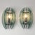 A refined pair of wall lamps (sconces), an unmistakable creation by the Italian company Veca, dating back to the 1970s....