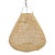 Raw Rattan Batu Drop Pendant Light Medium For Sale