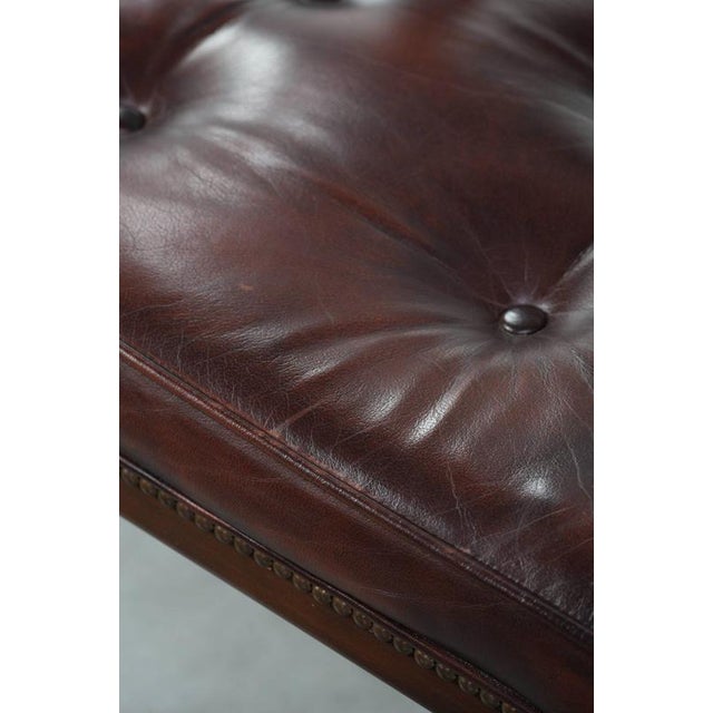 English Style Dark Brown Cowhide Chesterfield Chairs, Set of 2 For Sale - Image 13 of 15