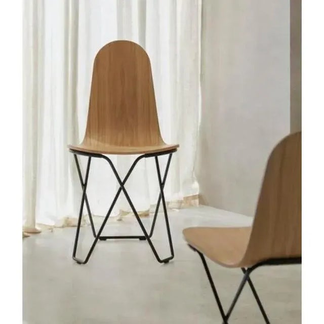 Contemporary Cactus Natural Oak Dining Chair by Cuero Design For Sale - Image 3 of 7
