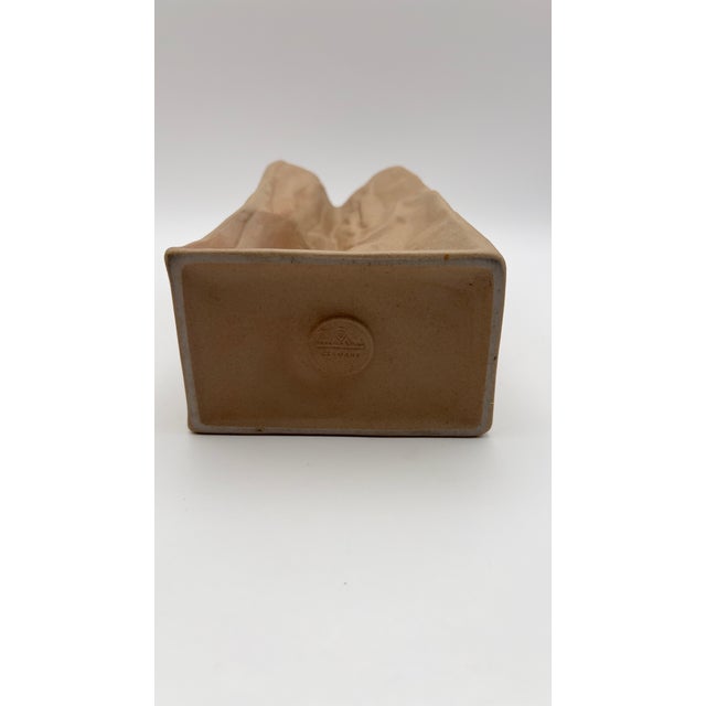 Ceramic 1970s Tapio Wirkkala "Paper Bag" Porcelain Vase for Rosenthal For Sale - Image 7 of 8
