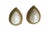 This elegant pair of earrings features a vintage design with a large faux pearl pear shape at its center , gold tone ,...