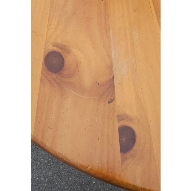 Mid Century American Pine Extension Breakfast Table For Sale - Image 9 of 12
