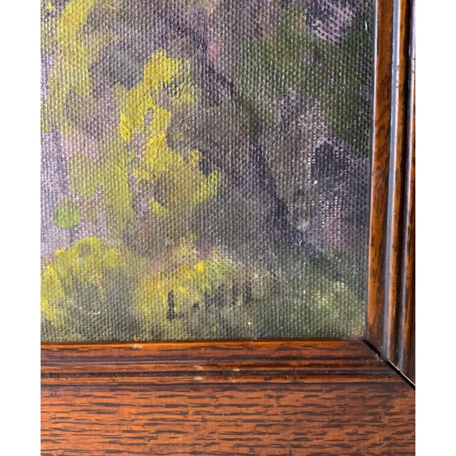 1930s 1930's Scenic Oil on Canvas - Framed Painting For Sale - Image 5 of 13