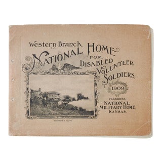 Antique 1909 Kansas National Home for Disabled Volunteer Soldiers Book For Sale