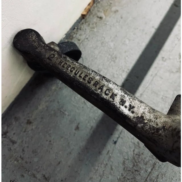 Original heavy cast iron clothing rack from the 1910s manufactured in New York where great things were built 100 years...