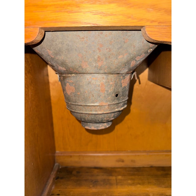 Antique McDougall Oak Hoosier Kitchen Cabinet For Sale In Tulsa - Image 6 of 12