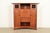Stickley Harvey Ellis Collection Arts & Crafts Inlaid Oak and Leaded Glass Bookcase With Drop Front Secretary Desk For Sale - Image 18 of 18