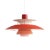 Poul Henningsen Ph 5 Pendant for Louis Poulsen in Red For Sale
