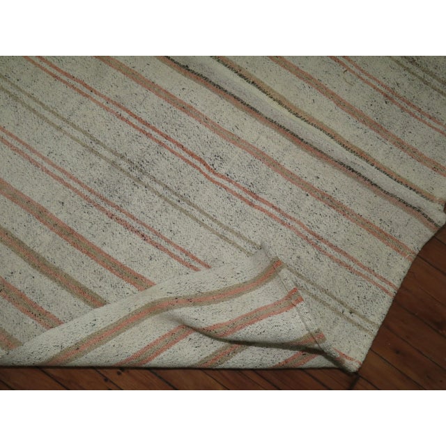 Mid-Century Modern Vintage Turkish Kilim For Sale - Image 3 of 6