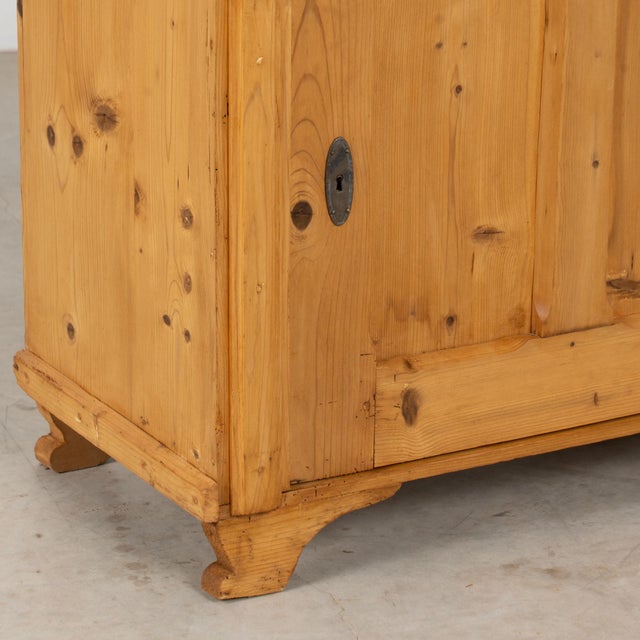 19th Century Hungarian Pine Cabinet Sideboard With Drawer For Sale - Image 15 of 18