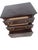Vintage Traditional Dark Cherry 4 Drawer Bachelor Chest For Sale - Image 4 of 6