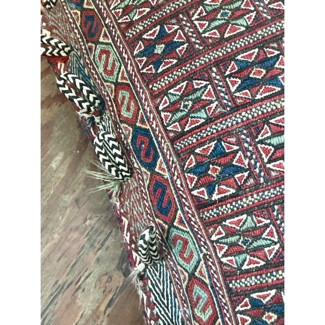 Vintage Monumental Kilim Throw Pillow For Sale - Image 12 of 17