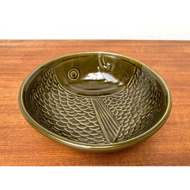 Vintage Ceramic Bowl with Fish Design from Secla, 1970s For Sale - Image 13 of 13