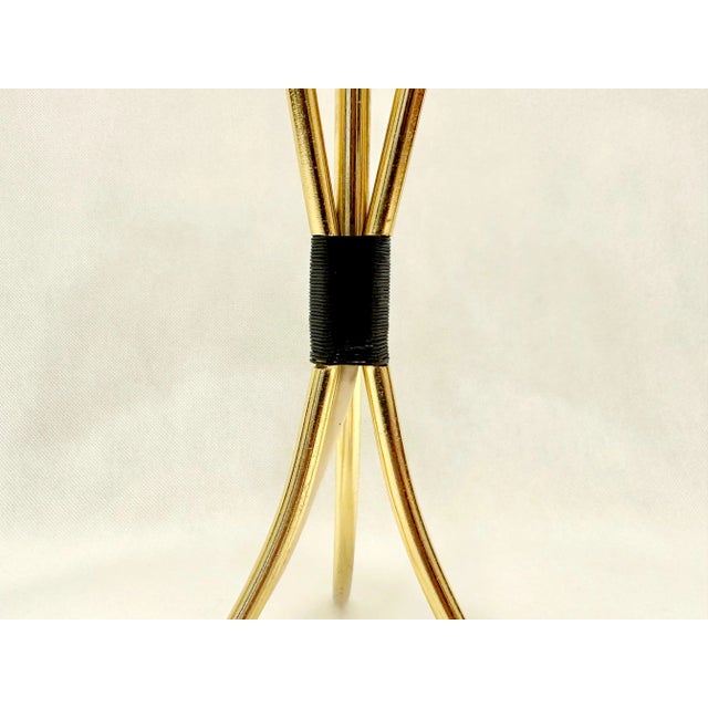 Mid-Century Brass Tripod Table Lamp, 1960s For Sale - Image 9 of 10