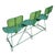 Mid-Century Modern Industrial 3-Seat Tractor Seat Steel Bench For Sale In Los Angeles - Image 6 of 8