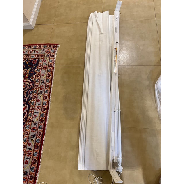 Restoration Hardware White Linen Roman Shade Chairish