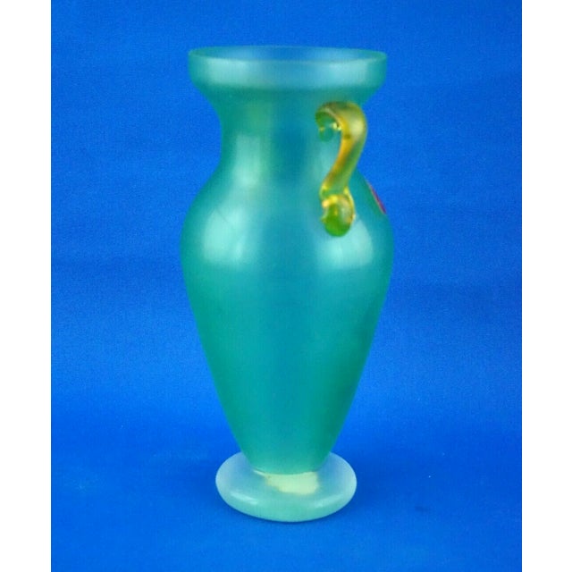 Murano Blown Glass Amphora Vase by Barbini, 1950s For Sale - Image 6 of 18