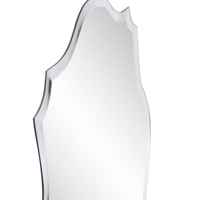 2020s Frameless Scalloped Mirror Long For Sale - Image 5 of 11