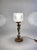 1950s Spanish Hollywood Regency Brass Cherub Table Lamp – Neoclassical Putto Light on Marble Base For Sale - Image 10 of 10