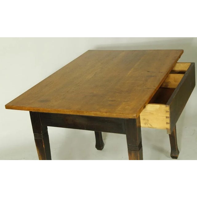 1920s Vintage Desk in Oak, 1920s For Sale - Image 5 of 12