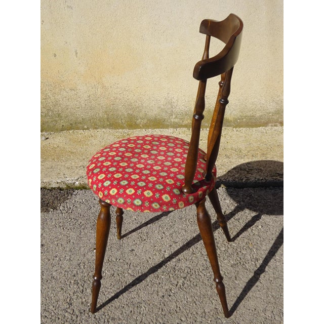 Wood and Fabric Chairs, Set of 2 For Sale - Image 11 of 18