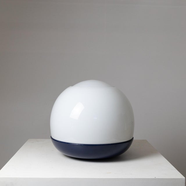 Blue Glass Platea Table Lamp by Leonardo Ferrari and Franco Mazzucchelli for Artemide For Sale - Image 8 of 8