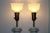 1930s 1930s Rembrandt Art Deco White Floral Porcelain Table Lamps - A Pair For Sale - Image 5 of 13