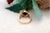 Gold Ring with Polished Tanzanites and Double Band For Sale - Image 4 of 7