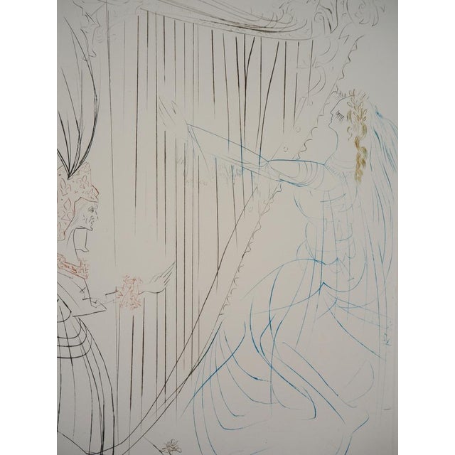 Salvador Dali, Iseult Et Branguine, 1970, Original Etching For Sale - Image 7 of 10