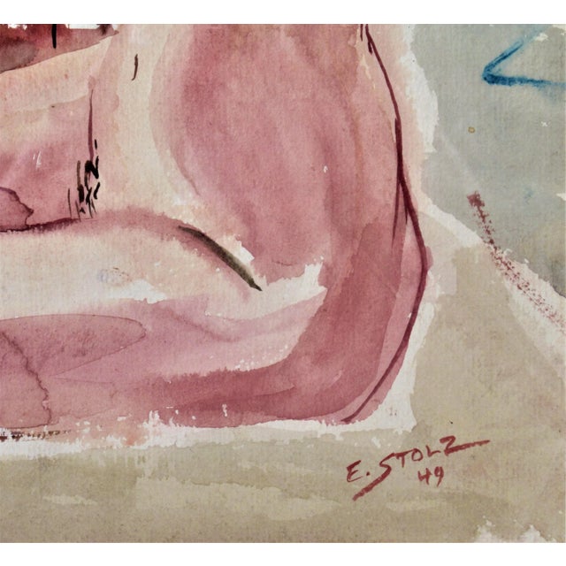 Hernst Stolz, Sitting Nude, 1949 For Sale - Image 4 of 6