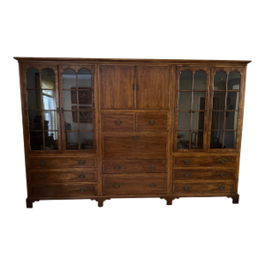 Stunning Antique Wall Unit by Milling Road Furniture W/Desk