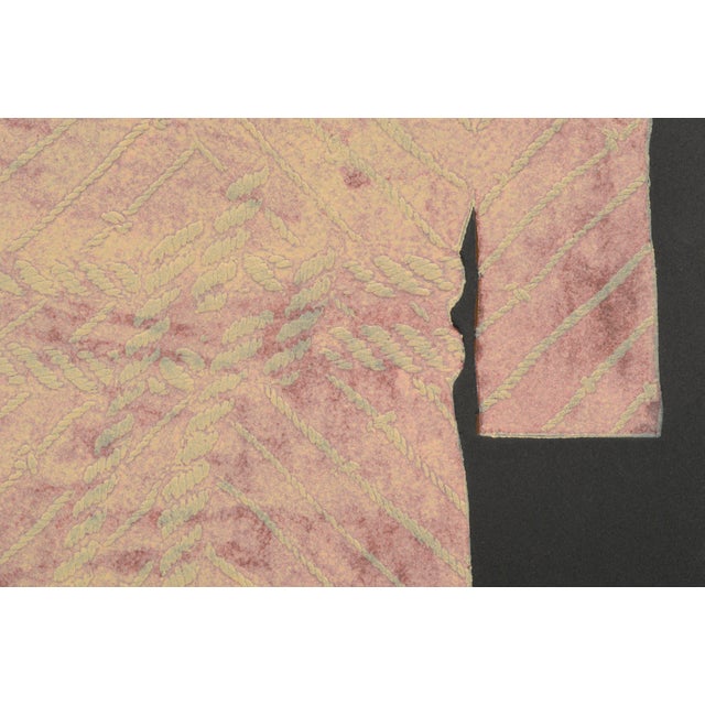 Abstract Patricia A. Pearce "Pink Rope Kimono" Abstract Pen and Ink on Paper 1980s For Sale - Image 3 of 5
