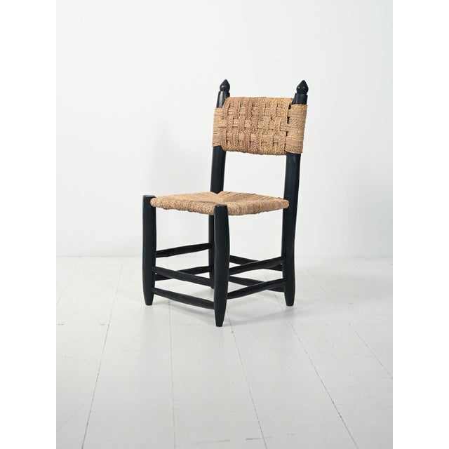 Moroccan Wooden Chairs, 1960s, Set of 5 For Sale - Image 6 of 14