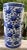 Mid 20th Century Mid 20th Century Chinese Qianlong Blue White Chinoiserie Peacock Floral Porcelain Cane Umbrella Stand For Sale - Image 5 of 12