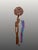 China, 19th century. Wooden Ruyi scepter in the shape of a lingzhi For Sale