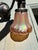 American Pair of Antique Brass Sconces With Vintage Nuart Shades For Sale - Image 3 of 7