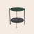 Green Indio and black Marquina marble deck table by OxDenmarq Dimensions: D 57 x W 57 x H 67 cm Materials: Steel, green...