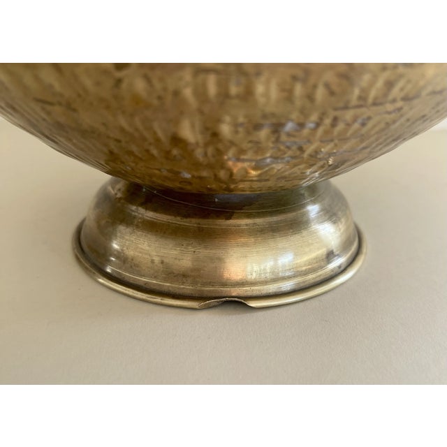 Vintage Hammered Brass Vase For Sale In San Francisco - Image 6 of 6