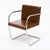 Metal Pair of Mid-Century Modern Chrome and Cognac Leather Cantilever Armchairs For Sale - Image 7 of 9