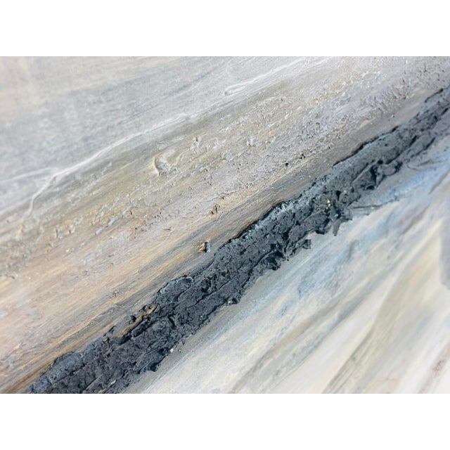 Large Abstract Landscape Oil Painting by Edward View, Framed For Sale - Image 11 of 18