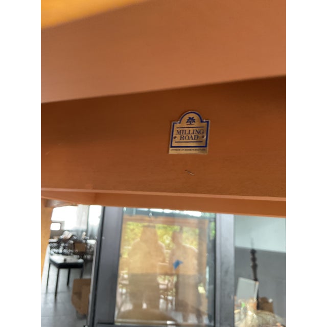 Vintage Boho Baker Milling Road Drop Leaf Table For Sale In West Palm - Image 6 of 9