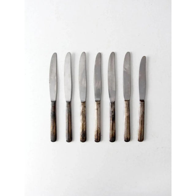 Vintage Stainless Steel Flatware - Set of 7 For Sale - Image 9 of 9
