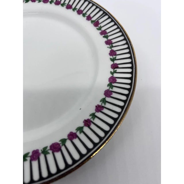 Art Deco Plates and Dish from Chabrol et Poirier, Set of 9 For Sale - Image 6 of 8